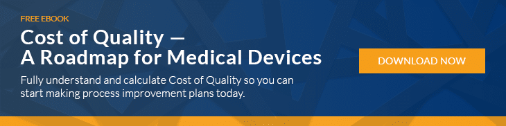 Cost of Quality Medical Device Manufacturing